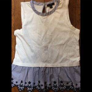 J Crew peplum top